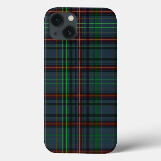 Tartan in blauw, oranje, groen Case-Mate iPhone case (Achterkant)