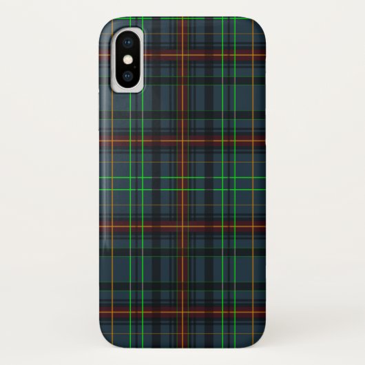 Tartan in blauw, oranje, groen... Case-Mate iPhone case (Achterkant)