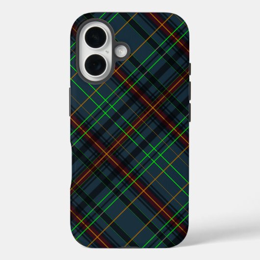 Tartan in blauw, oranje, groen... Case-Mate iPhone case (Achterkant)