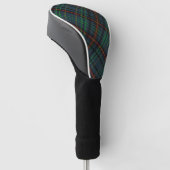 Tartan in blauw, oranje, groen... golfheadcover (Schuin)