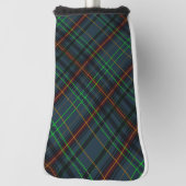 Tartan in blauw, oranje, groen... golfheadcover (Draai 90)