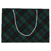 Tartan in blauw, oranje, groen... groot cadeauzakje (Achterkant)