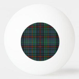 Tartan in blauw, oranje, groen... pingpongbal