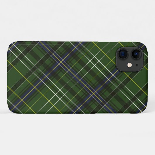 Tartan in groen Case-Mate iPhone case (Achterkant (horizontaal))