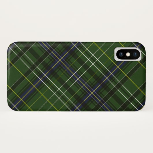 Tartan in groen Case-Mate iPhone case (Achterkant (horizontaal))