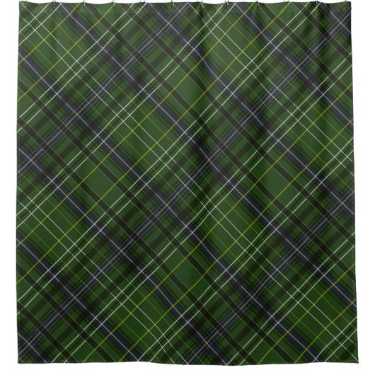 Tartan in groen douchegordijn (Voorkant)