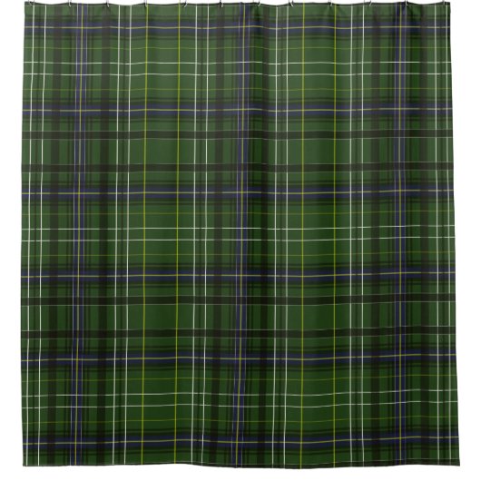 Tartan in groen douchegordijn (Voorkant)