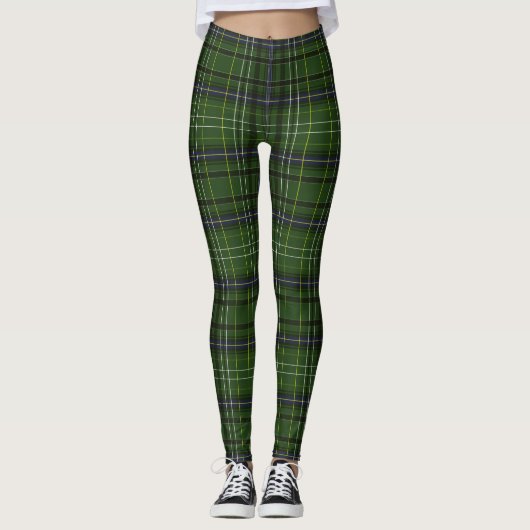 Tartan in groen leggings (Voorkant)