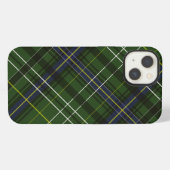 Tartan in het groen iPhone hoesje (Achterkant horizontaal)