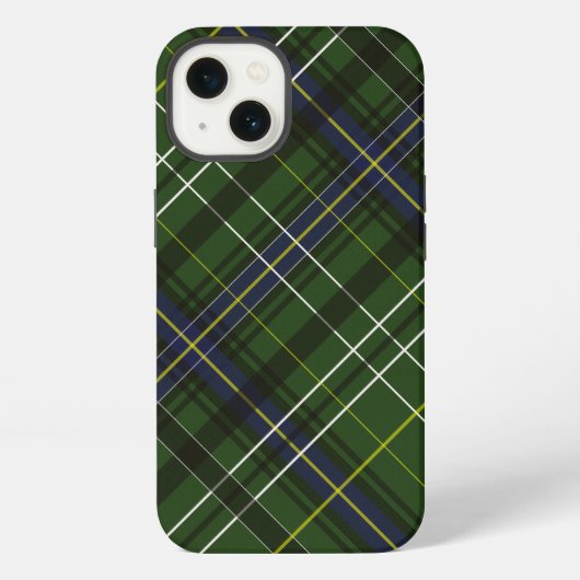 Tartan in het groen iPhone hoesje (Achterkant)