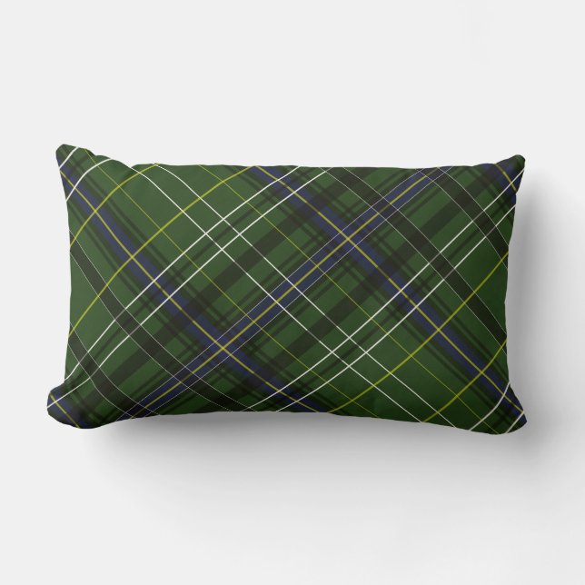 Tartan in het groen kussen (Voorkant)