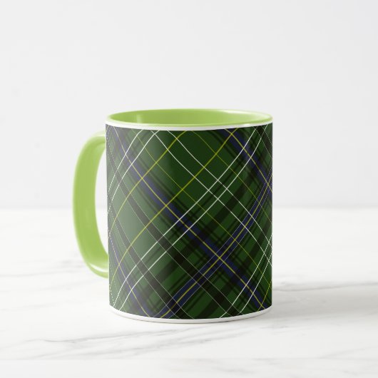 Tartan in het groen mok (Voorkant links)