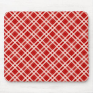 Tartan in rood muismat