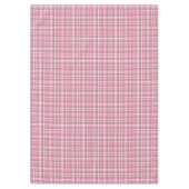 Tartan in roze, groen en wit tafelkleed (Voorkant)