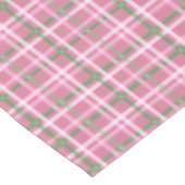 Tartan in roze, groen en wit tafelkleed (Gekanteld)