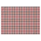Tartan in roze, perzikkleurig, zwart tafelkleed (Voorkant (Horizontaal))
