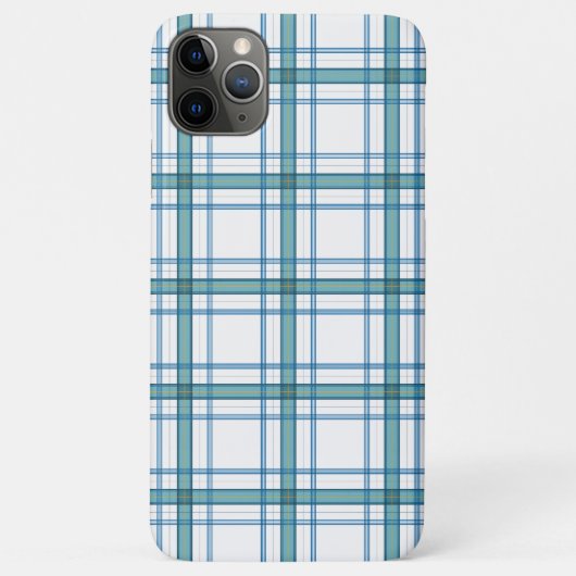 Tartan in turquoise... Case-Mate iPhone case (Achterkant)