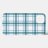 Tartan in turquoise Case-Mate iPhone case (Achterkant (horizontaal))