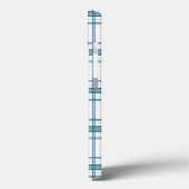 Tartan in turquoise Case-Mate iPhone case (Achterkant / Links)