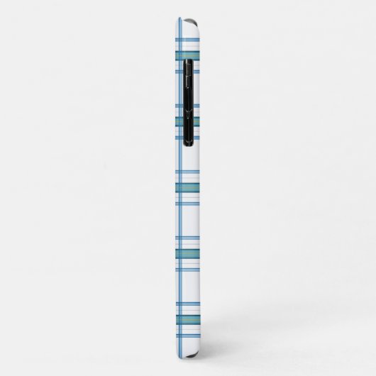 Tartan in turquoise... Case-Mate iPhone case (Achterkant/links)