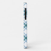 Tartan in turquoise... Case-Mate iPhone case (Achterkant/links)