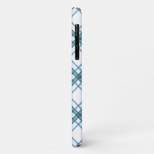 Tartan in turquoise... Case-Mate iPhone case (Achterkant/links)