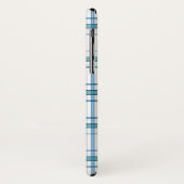 Tartan in turquoise... Case-Mate iPhone case (Achterkant/links)