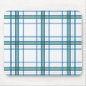Tartan in turquoise muismat (Voorkant)
