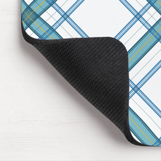 Tartan in turquoise muismat (Hoek)