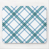 Tartan in turquoise muismat (Voorkant)