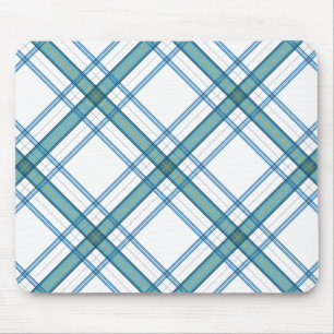 Tartan in turquoise muismat
