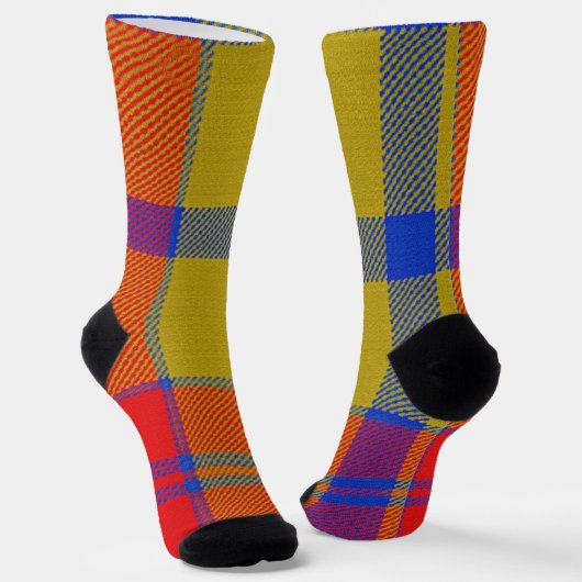 Tartan Inspired Plaid Sokken (Gebogen)