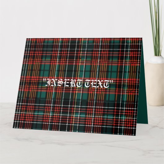 Tartan Kaart (Voorkant)