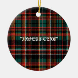Tartan Keramisch Ornament