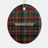 Tartan Keramisch Ornament (Links)
