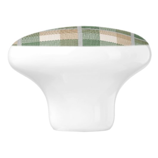 Tartan Keramische Knop (Zijkant)