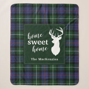 Tartan Kerst Plaid Clan MacKenzie Gepersonaliseerd Sherpa Deken