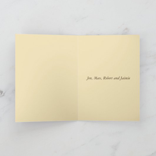 Tartan kerstkaart feestdagen kaart (Binnen)