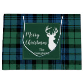 Tartan Kerstmis Clan Campbell Persoonlijke spelreg Groot Cadeauzakje (Voorkant)