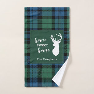 Tartan Kerstmis Clan Campbell Persoonlijke spelreg Handdoek