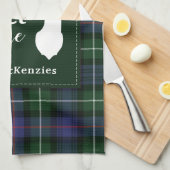 Tartan Kerstmis Clan MacKenzie Persoonlijk Theedoek (Quarter Fold)
