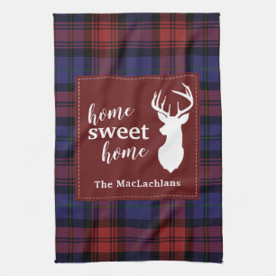 Tartan Kerstmis Clan MacLachlan Gepersonaliseerd Theedoek