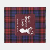 Tartan Kerstmis Clan MacLachlan Personaliseert Pse Fleece Deken (Voorkant (Horizontaal))