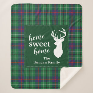 Tartan Kerstmis - startpunt gepersonaliseerd Sherpa Deken