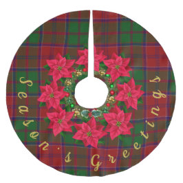 Tartan Kerstseizoen Groet Poinsettia Kerstboom Rok