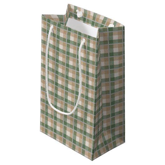 Tartan Klein Cadeauzakje (Voorkant Gekanteld)