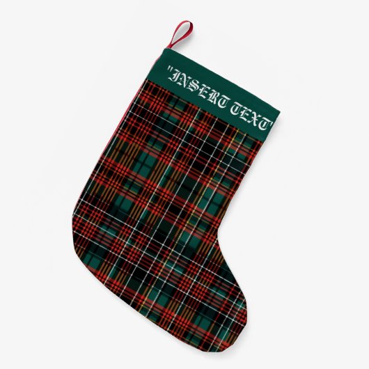Tartan Kleine Kerstsok (Voorkant (Hangend))