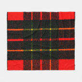 Tartan Kleur Rood Gibney Het Museum Zazzle Fleece Deken (Voorkant (Horizontaal))