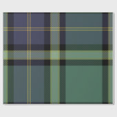 Tartan Large - Zwart horloge - inpakpapier (Vlak)