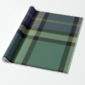 Tartan Large - Zwart horloge - inpakpapier (Uitgerold)